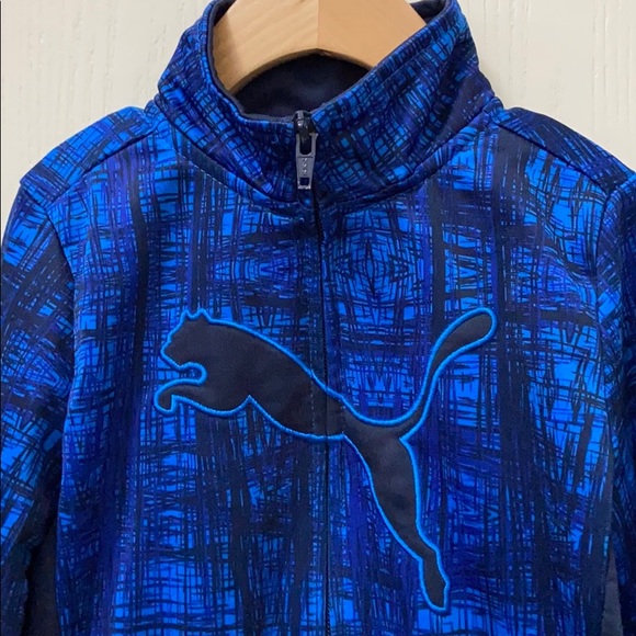 Puma Boys Blue Warmup Set - Picture 3 of 10